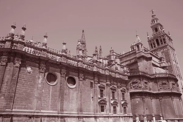 Kathedraal van Sevilla, Spanje. De kathedraal van Saint Mary van de stoel — Stockfoto