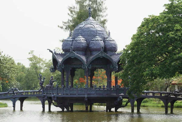 Pagoda. Bridge, ayutthaya, gamla siam, siam boran, den gamla staden, bangkok, thailand — Stockfoto