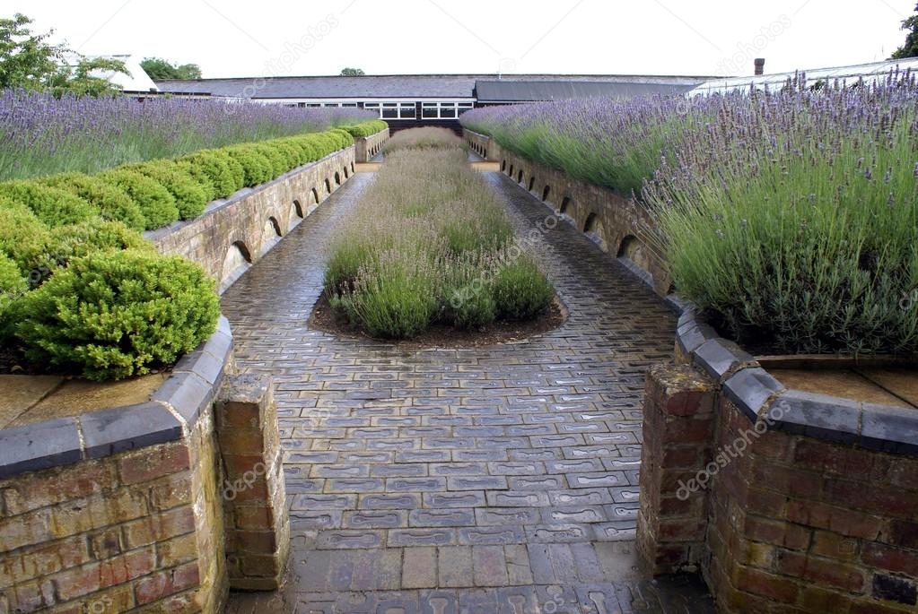 Garden entrance. garden path. garden pathway