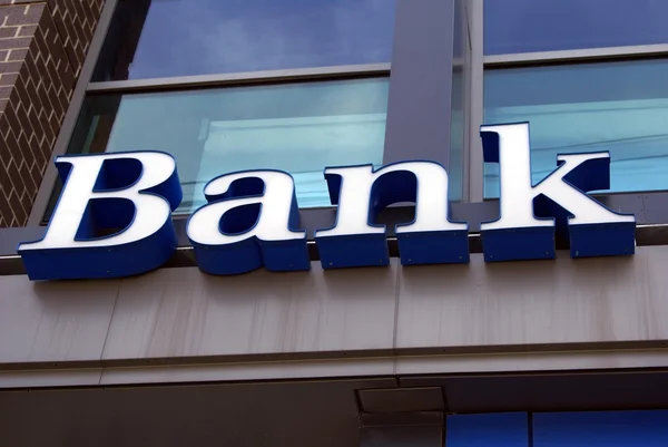 Bank sign — Stock Photo, Image