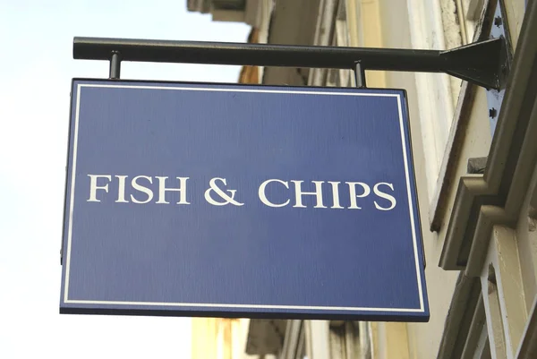 Fish & Chips sign — Stock Photo, Image