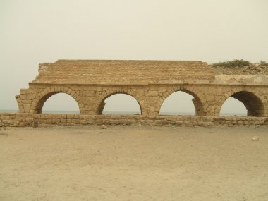 Caesarea Roma kemerler, İsrail, Orta Doğu