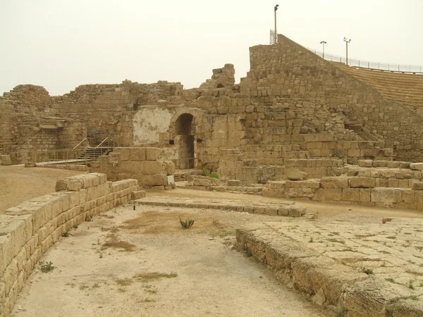 Romerska ruiner i Caesarea, Israel, Mellanöstern — Stockfoto