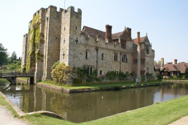 Moated castle. Hever Kalesi, Kent, İngiltere