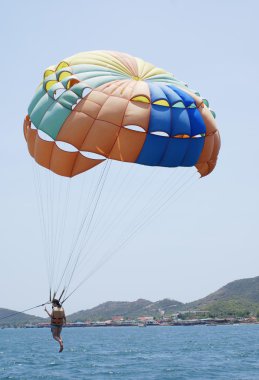Parasailing. parascending