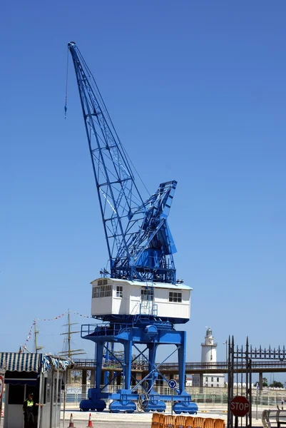 Grues portuaires, Malaga, Espagne — Photo