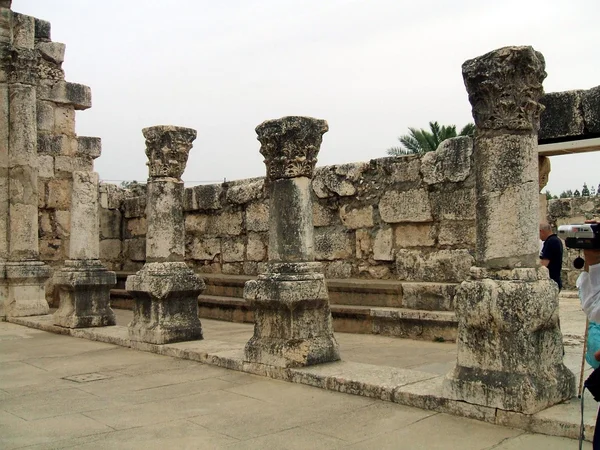 Capernaum, İsrail, Ortadoğu Sinagogu — Stok fotoğraf