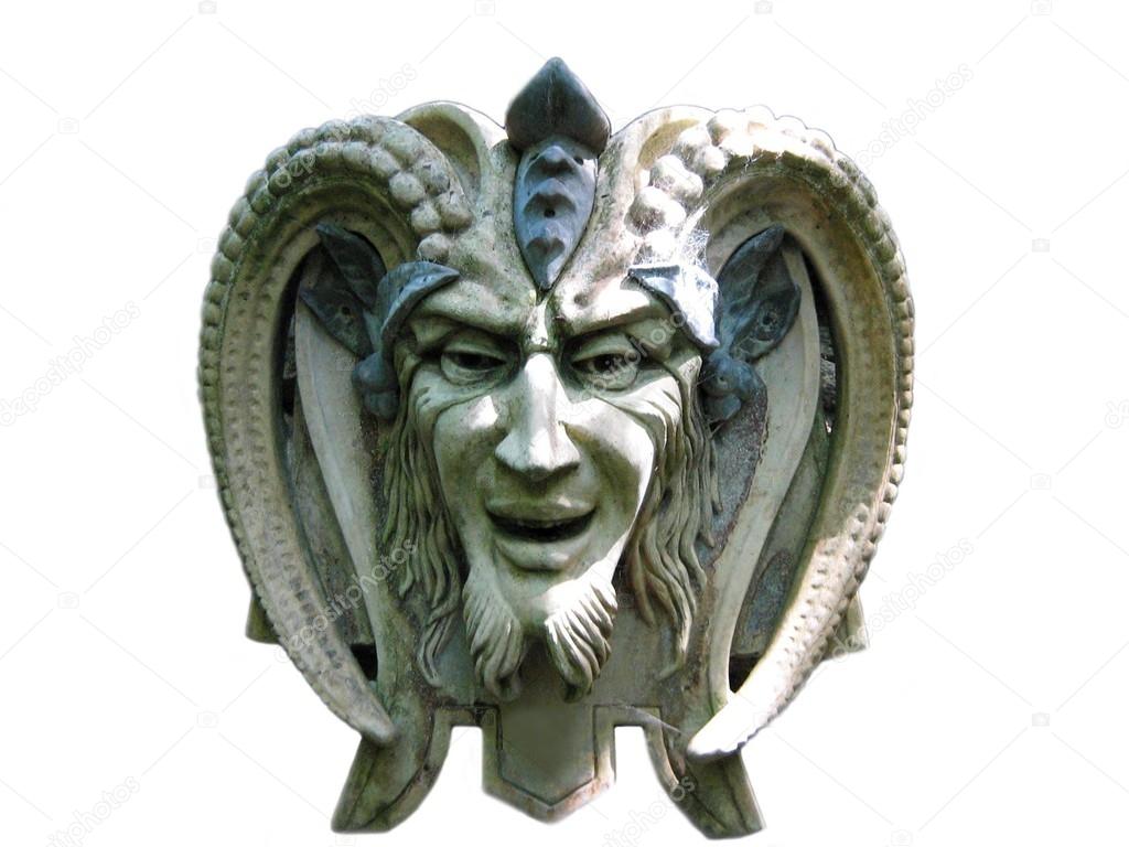 Sculpture of the Devil. Satan. Halloween decoration