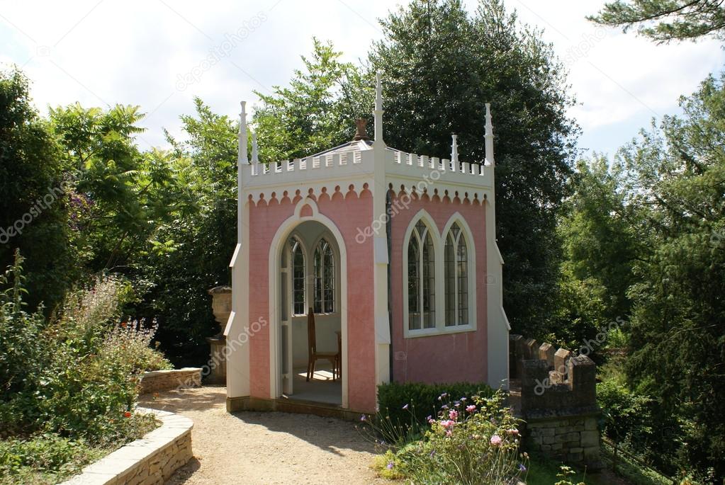 Summerhouse, Painswick Rococo Garden in Stroud, Gloucestershire, England