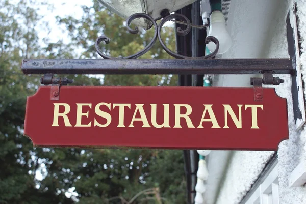 Restaurant aanmelden — Stockfoto