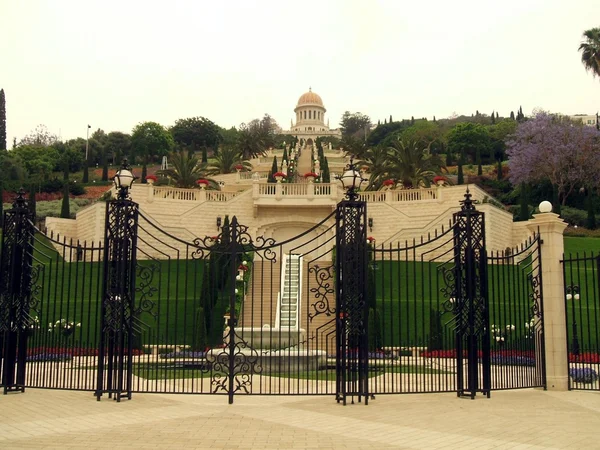 Bahai Tapınağı, Haifa, İsrail, Orta Doğu — Stok fotoğraf