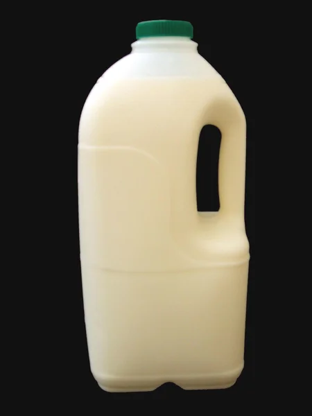 Una botella de leche. botella de leche —  Fotos de Stock