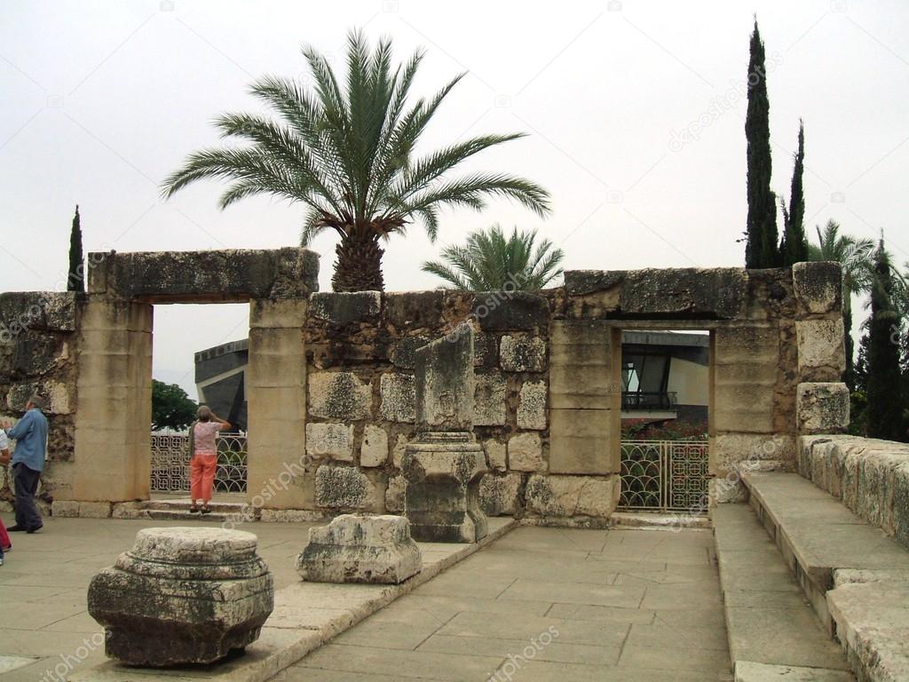 Capernaum synagogue, Galilee, Israel, Middle East