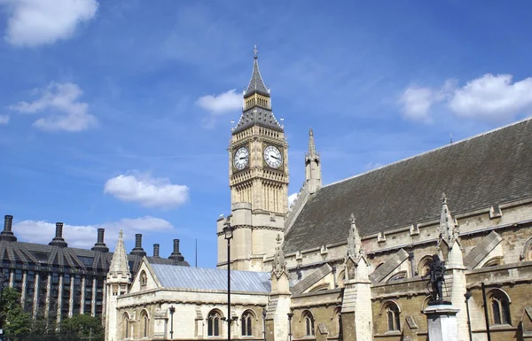 Palais de Westminster, tour de l'horloge Big Ben, Londres, Angleterre — Photo