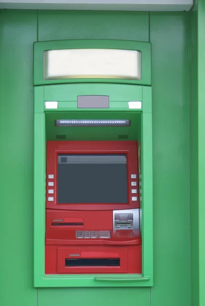 Bankamatik. nakit noktası. Duvarda delik ATM.. — Stok fotoğraf