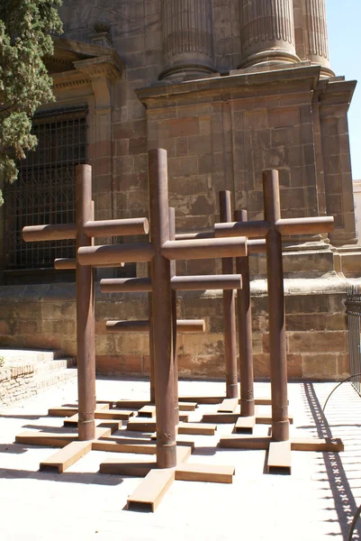 Crosses, kathedraal van Malaga, Andalusië, Spanje — Stockfoto