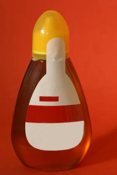 Honey bottle. bottle of honey — Stock Photo, Image