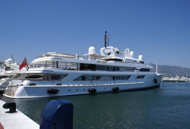 Sürat. Motorlu tekne, Marbella, Malaga, Endülüs, İspanya