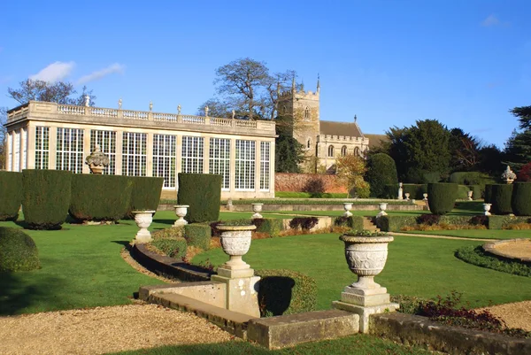 Orangery and church. — Stockfoto