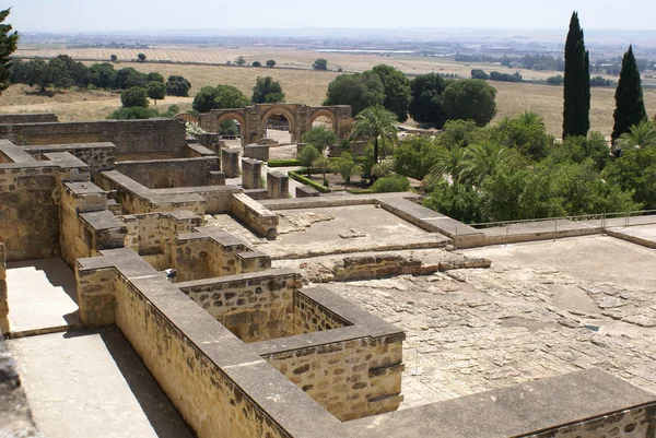 Havadan görünümü, Medine Azahara, Cordoba, Endülüs, İspanya — Stok fotoğraf