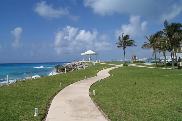 Veien. strand, Cancun, Mexico – stockfoto