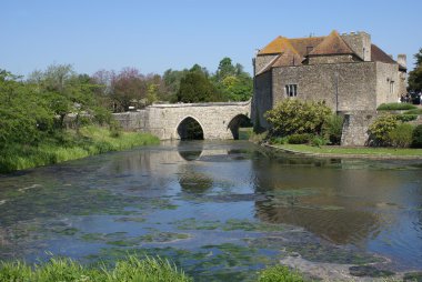 Köprü ve gatehouse Leeds Kalesi, Kent, İngiltere