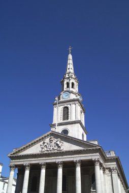 St Martin alanları Kilisesi, Trafalgar Square, Londra, İngiltere