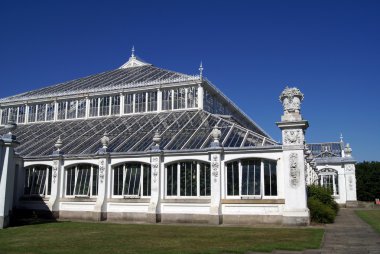 Süslü sera, Kew manzara, Londra, İngiltere