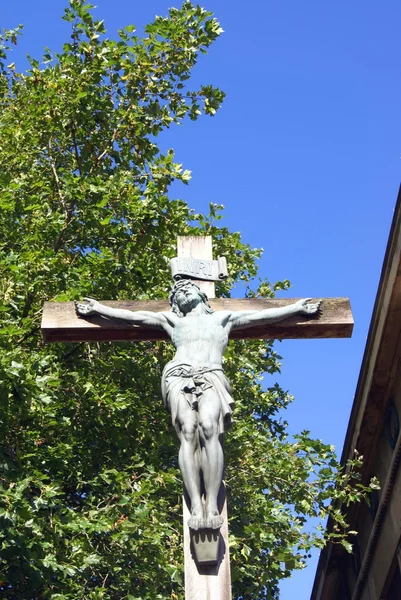 Christus den Herrn an einem Kreuz. Kreuzigung — Stockfoto