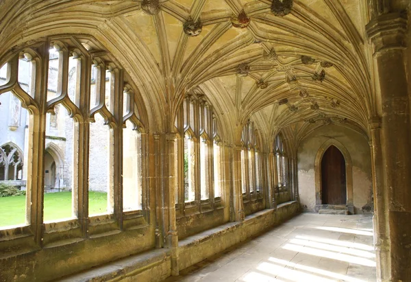 Chiostri di Lacock Abbey, Chippenham, Wiltshire, Inghilterra — Foto Stock