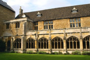 Gloucester Cathedral cloisters. Anglo-Sakson abbey, Lacock, Wiltshire, İngiltere