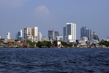 Chao Phraya River Bank, Bangkok city, Thailand, Asia