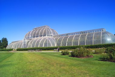 Greenhouse, Kew Gardens, Kew landscape, London, England clipart