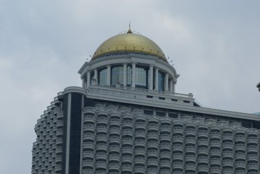 Domed roof. Asian architecture. statue tower, Bangkok, Thailand, Asia