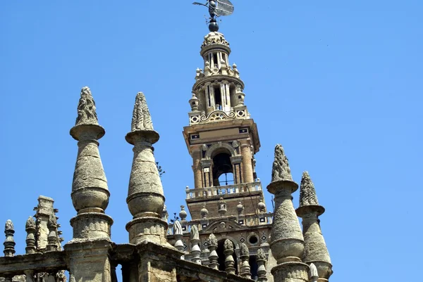 Torre campanaria, Cattedrale di Siviglia, Siviglia, Andalusia, Spagna — Foto Stock