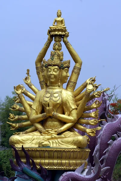 Estátua de Buda, Muang Boran, A Cidade Antiga, Bancoc, Tailândia — Fotografia de Stock