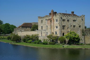 Moated castle, Leeds Kalesi, Kent, İngiltere