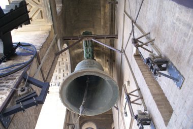 Giralda Katedrali'nin çan, çan kulesi, Seville Katedrali, Sevilla, Endülüs, İspanya