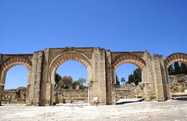 Gewölbter Eingang, Medina Azahara, Cordoba, Andalusien, Spanien — Stockfoto