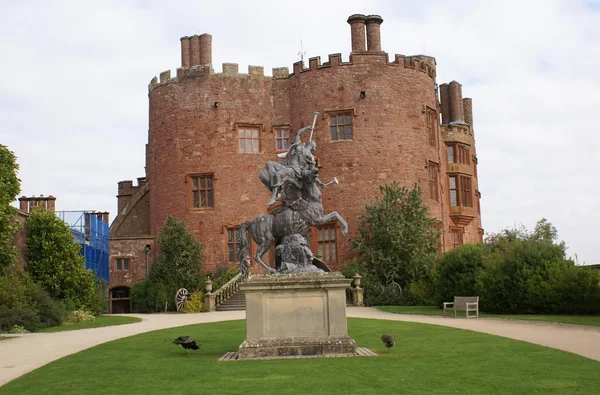 Kasteel van Kortrijk, Welshpool, Powys, Wales, Engeland — Stockfoto