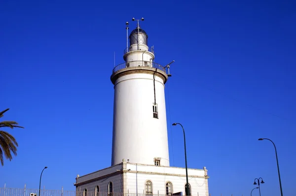 Der Leuchtturm von malaga, malaga, spanien — Stockfoto