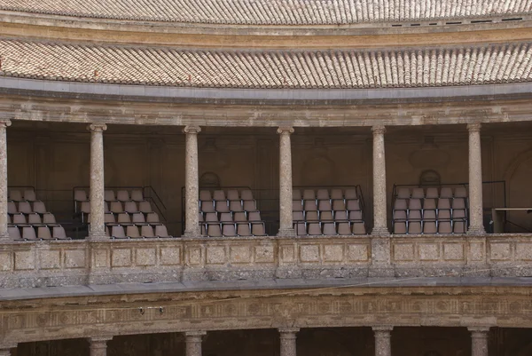 Old auditorium, theater, Palace of Charles V, Alhambra palace, Granada, Andalusia, Spain — Stok fotoğraf