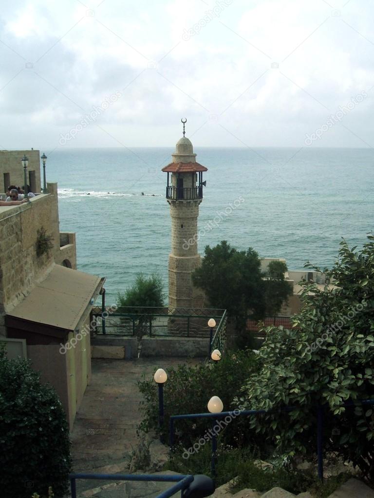 al-Bahr Mosque, seaside, Jaffa, Yaffo, Israel, Middle East