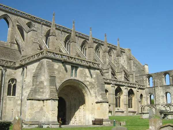 Abadía de Malmesbury en Malmesbury, Wiltshire, Inglaterra — Foto de Stock