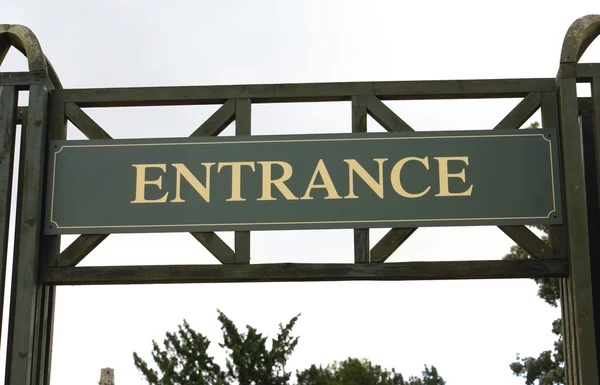 Entrance sign. sign. entrance. — Stock Photo, Image