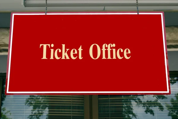 Sign. ticket office, ticket office sign — Stock Photo, Image