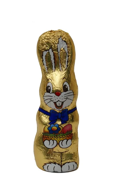 小兔子吃巧克力包装 — 图库照片