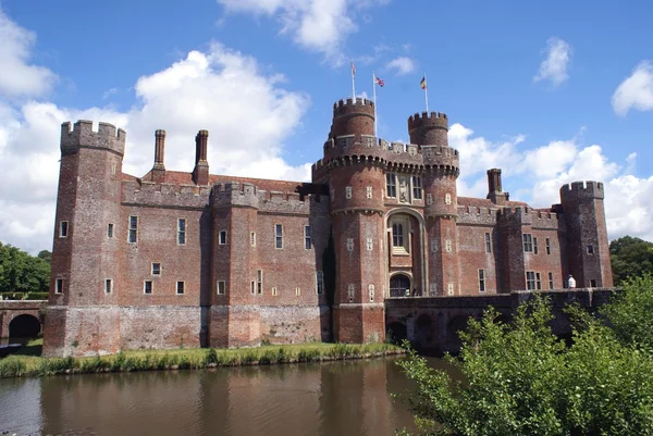 Herstmonceux kasteel, Oost-Sussex, Engeland — Stockfoto