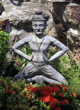 Heykel Bahçe, Wat Arun, Bangkok, Tayland, Asya