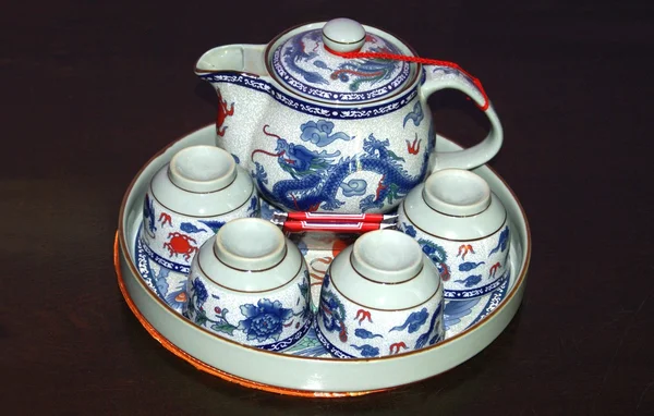 Chinesische Teekanne Set — Stockfoto